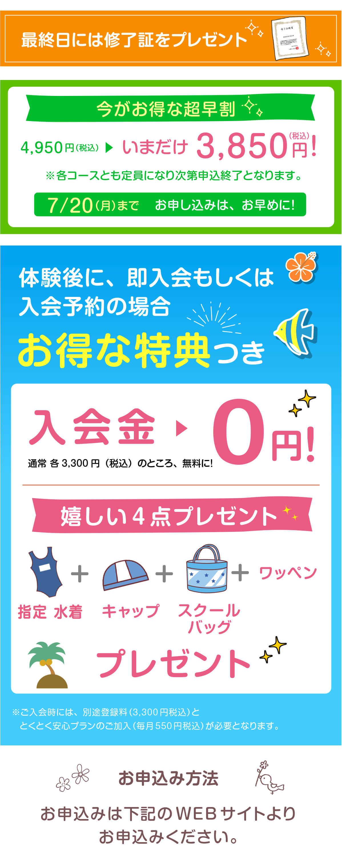 入会特典